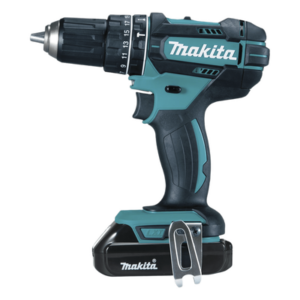 MAKITA DHP-482-SYE – Rotomartillo/Taladro Inalámbrico (1/2") de 1,900 RPM, 18Vcc, Torque 62 N.m (Incluye 2 Baterías y Cargardor).