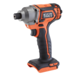 KLEIN TOOLS BAT-20CD – Llave de Impacto Inalámbrica / Torque 210 lb-ft / Motor sin Escobillas / Velocidad Variable 2200 RPM / Luz LED / 8.7'' (22.1 cm)