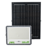 JWJ JLRE-SOL-01-300N – Reflector LED Solar / 300 W / Luz Blanca 6500 K / Ángulo 120° / IP65 / Control Remoto / Panel Solar Incluido