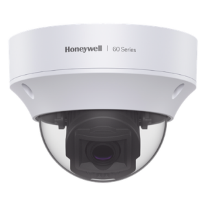 HONEYWELL HC60W45R4 – Cámara domo IP / 5 MP / lente motorizado 7-22 mm / IR 50 m / WDR 120 dB / H.265 / PoE+ / IP67-IK10 / ONVIF S-G / Serie 60