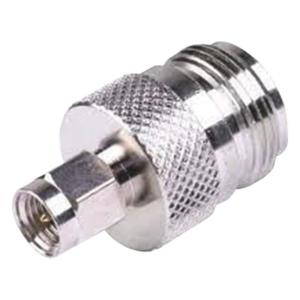 RF INDUSTRIES,LTD RSA-3452 – Adaptador RF Coaxial / SMA Macho a N Hembra / En Línea / Cuerpo Bronce Niquelado / Contacto Oro / Aislante Teflón