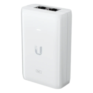 UBIQUITI U-POE-AT – Adaptador PoE Ubiquiti (48 VDC, 0.65A) puerto Gigabit, ideal para equipos UniFi