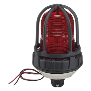 FEDERAL SIGNAL INDUSTRIAL 151XST-012-024-R – Luz estroboscópica para ubicaciones peligrosas / Montaje tubo NPT 3/4" / 12-24 VCD / 520,000 cd / 80 destellos/min / Rojo