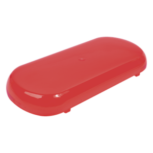 EPCOM INDUSTRIAL SIGNALING Z606-DR – Domo de reemplazo / Policarbonato rojo / Compatible Mini Barra X606 / Resistente UV