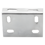 CHAROFIL MG-51-104EZ – Placa Salida a Tubo / Acabado Electro Zinc / Compatible 1/2' a 2' / Abrazadera Tipo U
