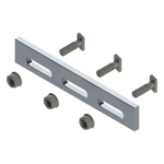 BASEL N00001 – Soporte Inclinado Solar / Aluminio Serie 6000 / Ajustable / Compatible N Rail 4.72 / 135 g / Acero Inoxidable Grado 30