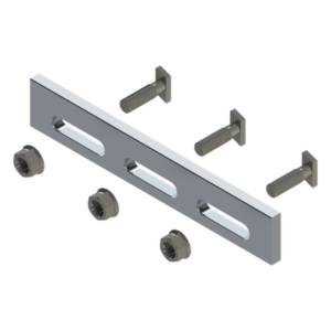 BASEL N00001 – Soporte Inclinado Solar / Aluminio Serie 6000 / Ajustable / Compatible N Rail 4.72 / 135 g / Acero Inoxidable Grado 30