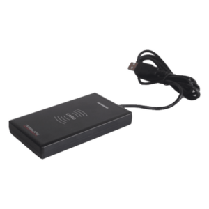 ROSSLARE SECURITY PRODUCTS DR6255 – Lector Enrolador de Escritorio / MIFARE 13.56 MHz / USB 150 cm (4.9 ft) / Windows 7/8/10 / 123x70x16.2 mm (4.9x2.8x0.7 in)