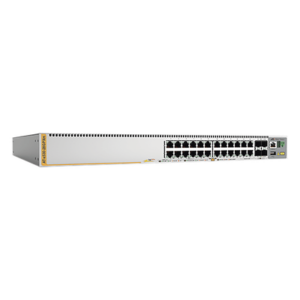 ALLIED TELESIS AT-X530-28GPXM-10 – Switch PoE+ Stackeable Capa 3 / 20 puertos Gigabit + 4 Multi-Gigabit hasta 5G + 4 SFP+ 10G / 740W PoE+ / 160 Gbps / 119 Mpps