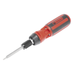 PRECISION PST-H020-06 – Desarmador de Precisión / 6 Puntas Intercambiables / Función de Matraca / Mango Ergonómico / 11.6 x 3.6 cm