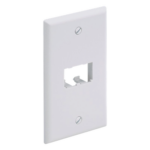PANDUIT CFP2WH – Placa de Pared Vertical / 2 Puertos Mini-Com / 69.8 x 114.3 mm / 2.75 x 4.5 pulgadas / ABS / Blanco