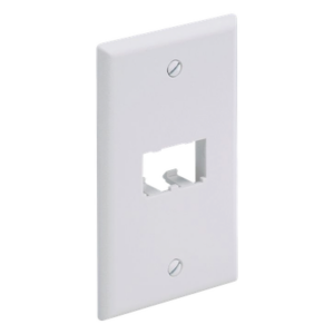 PANDUIT CFP2WH – Placa de Pared Vertical / 2 Puertos Mini-Com / 69.8 x 114.3 mm / 2.75 x 4.5 pulgadas / ABS / Blanco