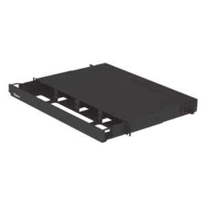 PANDUIT FRE1UBL – Panel de Distribución de Fibra Óptica / 96 Fibras / 1UR / 4 Ranuras FAP/FMP / Bandejas Deslizables
