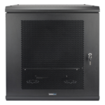 LINKEDPRO SR-19-12-GN3P – Gabinete de Pared / 12U Rack 19 in / Profundidad 636 mm (2.09 ft) / Carga 100 kg / Puerta Perforada / Laterales Desmontables