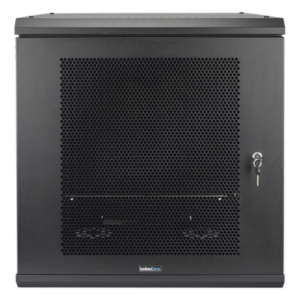 LINKEDPRO SR-19-12-GN3P – Gabinete de Pared / 12U Rack 19 in / Profundidad 636 mm (2.09 ft) / Carga 100 kg / Puerta Perforada / Laterales Desmontables