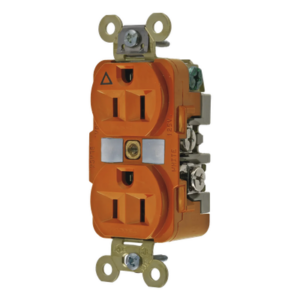HUBBELL HUB-IG5262 – Contacto Dúplex Industrial / 15A 125V / NEMA 5-15R / Aislado 2,000V / Nylon Resistente / -40°C a 75°C