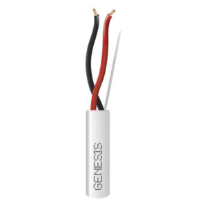 GENESIS 2121-1101/1000 – Cable para Alarma / 2x16 AWG / Riser CMR-CL3R / 305 m (1000 ft) / Blanco