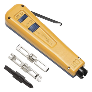 FLUKE NETWORKS 10051501 – Herramienta de Impacto / Crimpadora D914 / Cuchilla Eversharp 110/66 / AWG 22-26 / Mango Ergonómico Antifatiga