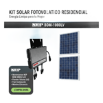 NEP BDM1000LVKIT – Kit Solar de Interconexión / 1 kW / 127 Vca / Microinversor / Paneles y Estructura Incluidos / WiFi