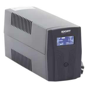 EPCOM POWERLINE EPU600LCD – UPS de Línea Interactiva / 600 VA / 360 W / 120 Vca / 4 Tomas NEMA 5-15R / Pantalla LCD / AVR Boost y Buck