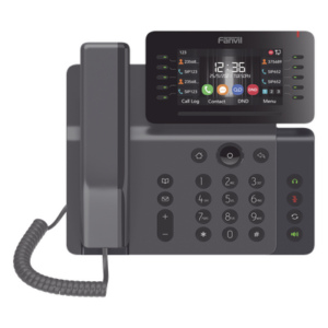 FANVIL V65 – Teléfono IP Empresarial / 20 Líneas SIP / Pantalla 4.3" Ajustable / Wi-Fi 2.4/5 GHz / Bluetooth 5.0 / Puertos Gigabit / PoE