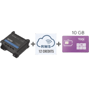 TELTONIKA RUT901+1YRMS+10GBYOBI – Router Teltonika LTE/4G RUT901 + 12 creditos RMS  + SIM de YOBI de 10GB por Mes durante un año de servicio (solo datos)