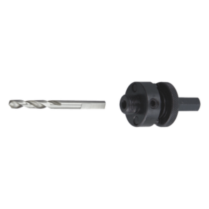 MAKITA D-21-820 – Adaptador para Broca Sierra / 3/8" / Compatible 3/8" y 1/2" / Brocas 9/16" a 1-1/8" / Guía de Eje Único