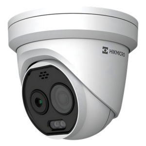 HIKVISION HM-TD1218-2/G0/T1A – Cámara Turret IP Bi-Espectral / Térmica 160×120 / Óptica 5 MP / -20°C a 150°C / VCA 3.0 / Vehículo 60 m / Humano 20 m