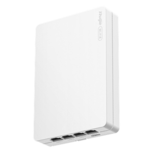 RUIJIE RG-RAP62-WALL – Access Point Mesh Wi-Fi 6 / AX3000 / 4 Puertos Gigabit / 320 Usuarios / Diseño Ultra-Delgado 23.5 mm