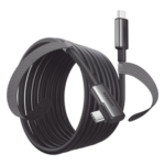 UGREEN 90629 – Cable USB-C a USB-C / 5 m (16.4 ft) / USB 3.0 5 Gbps / Carga 3A / Conector Angulado 90° / Nylon Trenzado