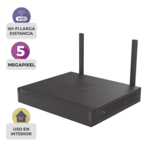 EZVIZ CS-X5S/8W – NVR Inalámbrico IP / 8 Canales / 5 Megapixel (3K) / Wi-Fi 100 m (328 ft) / HDMI y VGA / H.265 / 8 TB