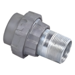 RAWELT TU-2992-N – Tuerca Unión Macho-Hembra / 1/2" (12.7 mm) / Aluminio Diecast / NPT Conduit Rígido / IK09 / Clase I, II, III / NEMA 4, 4X, 7, 9