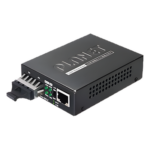 PLANET GT-802S – Convertidor de Medios / 1000 Mbps / Fibra Óptica Mono-Modo / 20 km (12.4 mi) / Conector SC / RJ45 Auto-MDI/MDI-X