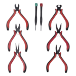 EPCOM POWERLINE EPNTK8 – Juego de Herramientas de Precisión / 6 Pinzas de 4.5" / 2 Desarmadores Joyero / Mango Ergonómico / Diseño Compacto