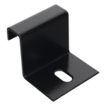 CHAROFIL CH-GFTB-EP – Grapa de Fijación para Escalera Tubular / 1.5" de Peralte / 12" de Ancho / Acero al Carbón / Pintura Epóxica Negra