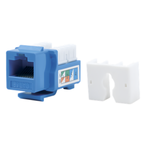 LINKEDPRO BY EPCOM LP-KJ-505-BU – Módulo Jack Keystone / Cat5e / Terminación 110 / RJ45 / Sin Blindaje / Azul