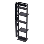 LINKEDPRO BY EPCOM KIT-ORG-45 – Kit organizador de redes / Rack 19' tipo L 45U / 2 organizadores verticales 45U total / 2 organizadores horizontales 2U / Regleta 8 salidas / Charolas y accesorios