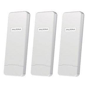 ALTAI TECHNOLOGIES 3-PACK-C1N – Kit WiFi Hotspot Comunitario / Cobertura 800 m (2,625 ft) / 128 Usuarios por AP / 300 Mbps / MIMO 2x2 / 29 dBm