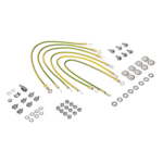 HOFFMAN PGK – Kit de Conexión a Tierra / 6 Cables 12 AWG / 411 mm (16.19 in) / Terminales Anillo 7 mm / Montaje M6 / VDE