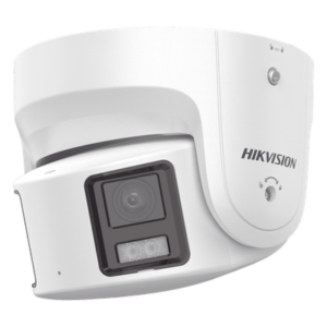 HIKVISION DS-2CD2387G2P-LSU/SL(C) – Cámara Turret IP Panorámica / 8 Megapixel / Dual Lente 4 mm 180° / Color 24/7 / WDR 130 dB / Luz Blanca 30 m (98.4 ft) / IP67 / PoE / Audio Bidireccional / AcuSense