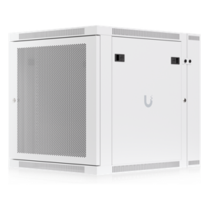 UBIQUITI UACC-RACK-12U-WALL-SW-P – Gabinete Rack 12U / Montaje en Pared / Puerta Trasera Abatible / Ventilación Activa / Paneles con Cerradura / 600 x 700 x 639 mm (23.6 x 27.6 x 25.2")