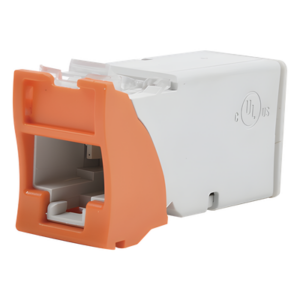 SIEMON Z6-09 – Jack UTP Categoría 6 / Montaje Híbrido Plano y Angulado / IDC Diagonal / Color Naranja