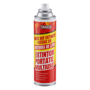 VICTORY 359004 – Extintor Aerosol Portátil / 250 ml / Descarga 35 s / Alcance 2 m (6.6 ft) / Clases A, K y Li / Sin Flúor ni PFAS