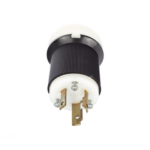 HUBBELL HUB-HBL-2621 – Clavija Industrial con Bloqueo de Media Vuelta / 30 A / 250 V CA / 2 Polos 3 Hilos / NEMA L6-30P / 2.75' (69.85 mm) Alto