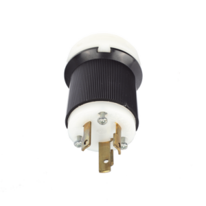 HUBBELL HUB-HBL-2621 – Clavija Industrial con Bloqueo de Media Vuelta / 30 A / 250 V CA / 2 Polos 3 Hilos / NEMA L6-30P / 2.75' (69.85 mm) Alto