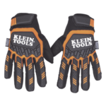 KLEIN TOOLS 60600 – Guantes de Trabajo de Alta Resistencia / Talla Grande / Tejido Táctil en Dedos / Palma de Gamuza / Acolchado D3O / Spandex en Dorso / Lavables a Máquina