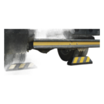 ACCESSPRO AC55TC – Tope Vehicular / 55 cm (1.8 ft) / Carga 5 Ton / Caucho Rígido / Bandas Reflejantes / Negro-Amarillo