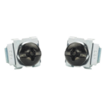 PANDUIT CNWS1224-C – Kit de Tornillos y Tuercas Enjauladas / #12-24 / Acero / 100 Piezas Cada Uno / Para Rieles de Orificio Cuadrado