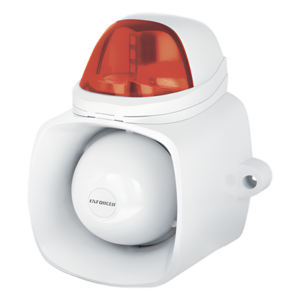 ENFORCER SECOLARM SH816SSMQ/R – Sirena Estroboscópica Autónoma / 115 dB / IP65 / 12 Vcd / Audio MP3/WAV / Megafonía 20 W / Doble Entrada de Alarma