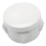 PRECISION PST-C70-ER – Caja de Derivación Circular / 4 Glándulas de Goma Ajustables / IP55 / -40 a 120°C / 70 mm Diámetro x 48 mm Alto